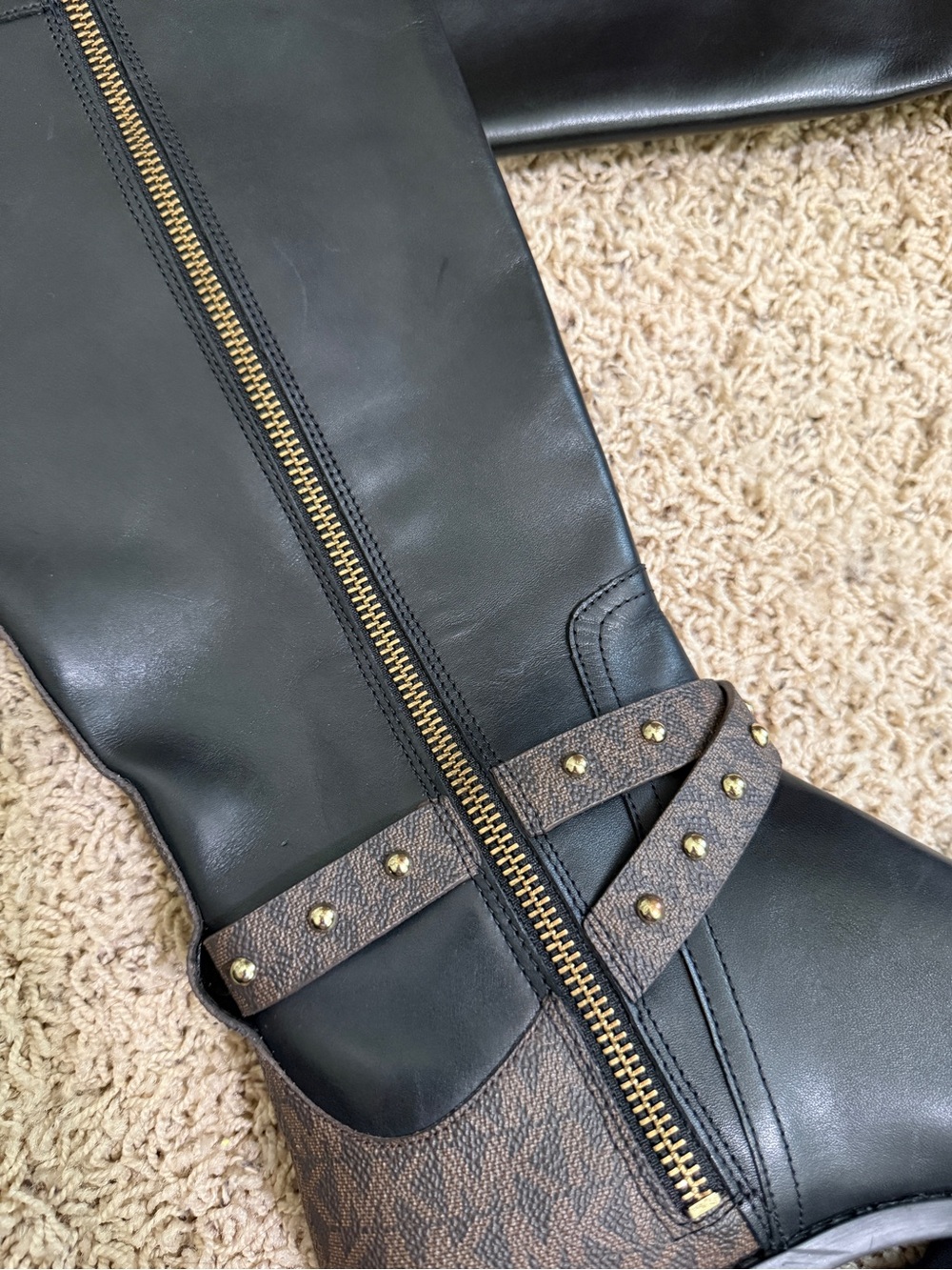 Michael Kors Kincaid Leather Riding Boot - W8 - Picture 9 of 11